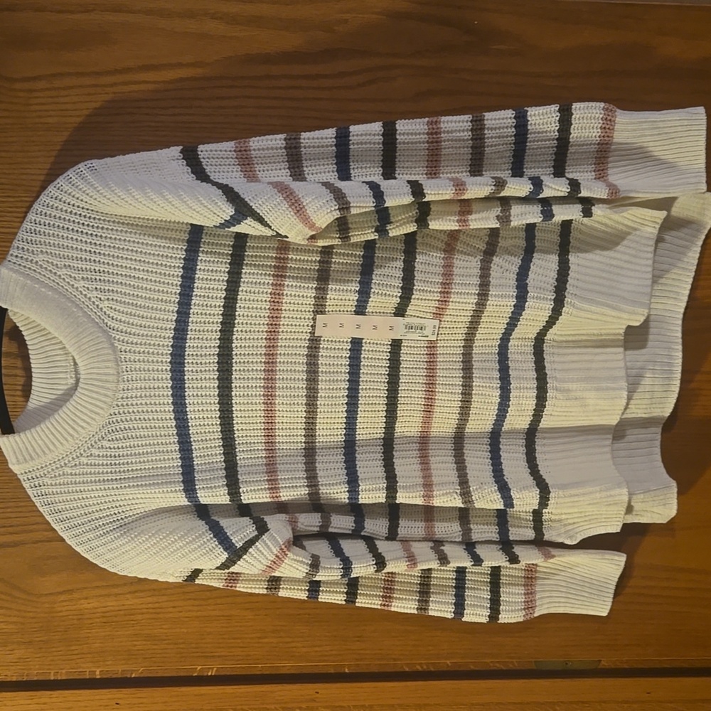 SO striped multicolored sweater nwt size medium